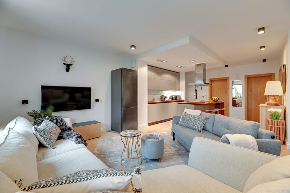 Deluxe Apartment, Beachside | Living area | 40-inch flat-screen TV with cable channels, Netflix, Hulu