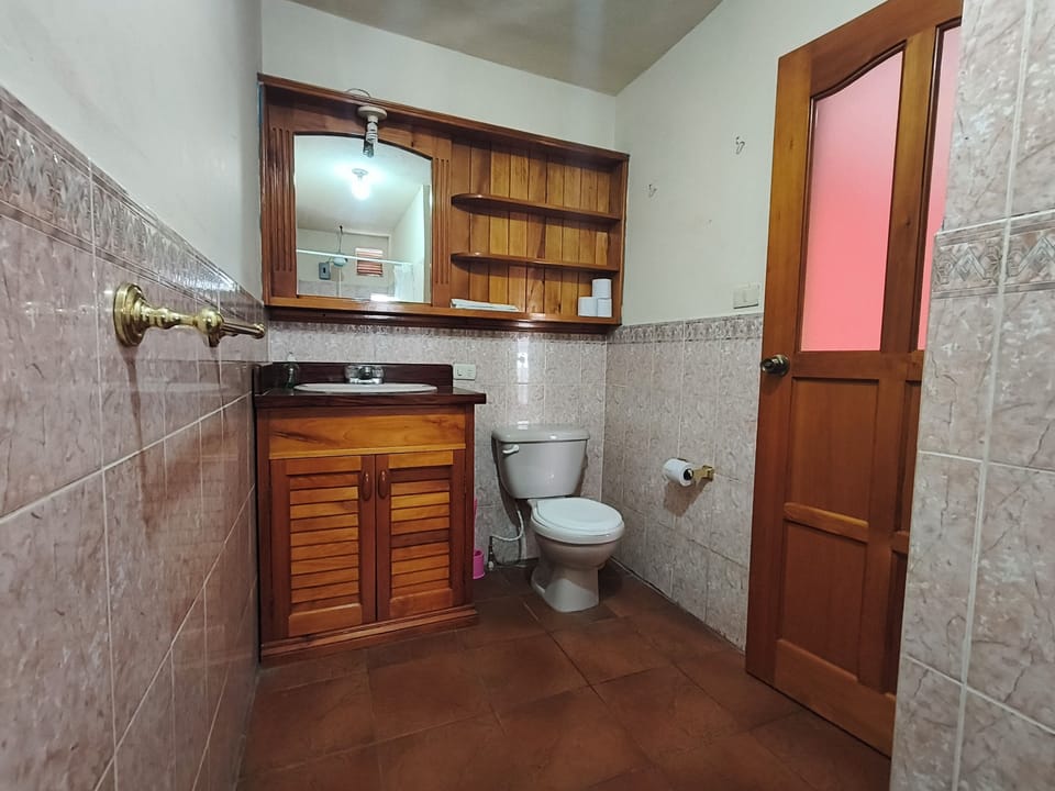 Family Quadruple Room, City View | Bathroom | Hair dryer, towels, soap, shampoo