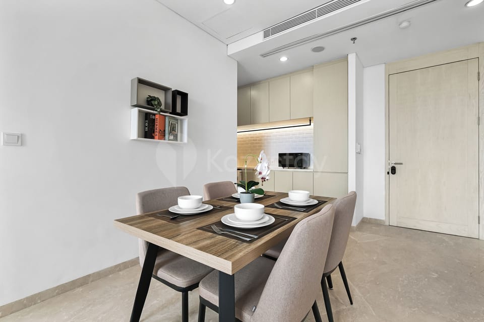 Apartment, 2 Bedrooms, City View | Dining room