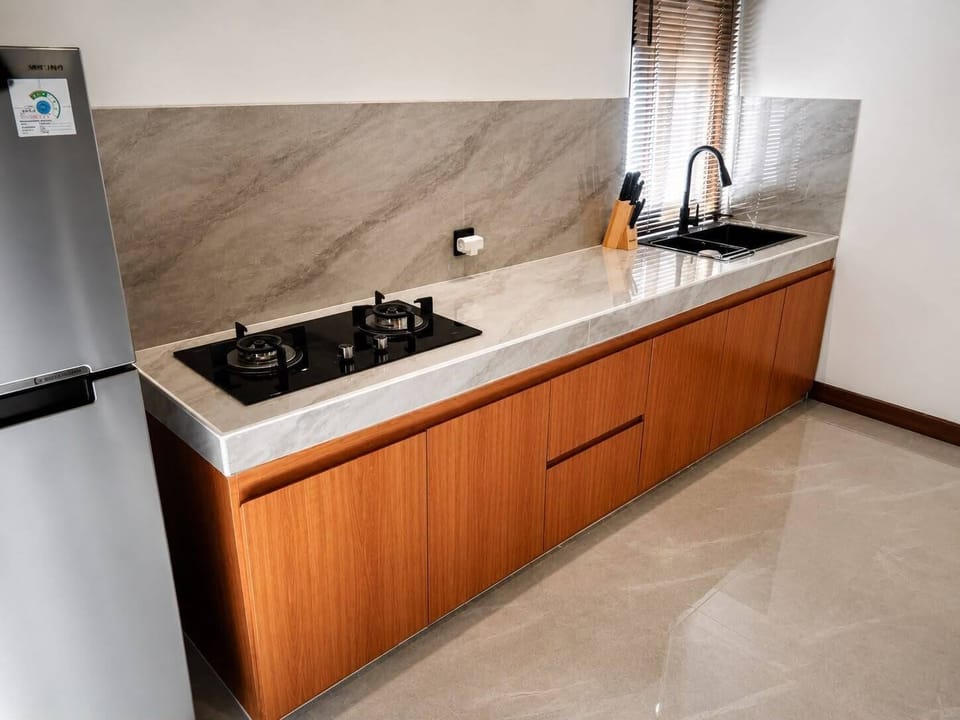 Deluxe Villa, 2 Bedrooms, Private Pool | Private kitchen | Fridge, microwave, stovetop, cookware/dishes/utensils