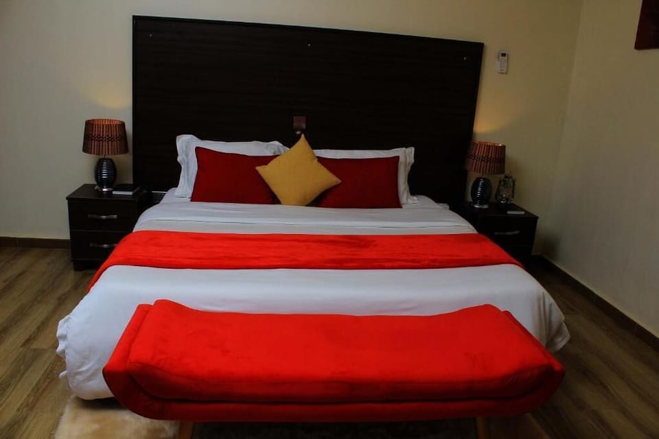Desk, blackout drapes, iron/ironing board (on request), WiFi (free)