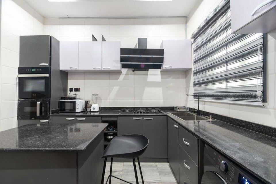 Deluxe Apartment, Balcony, City View | Private kitchen | Fridge, microwave, oven, stovetop