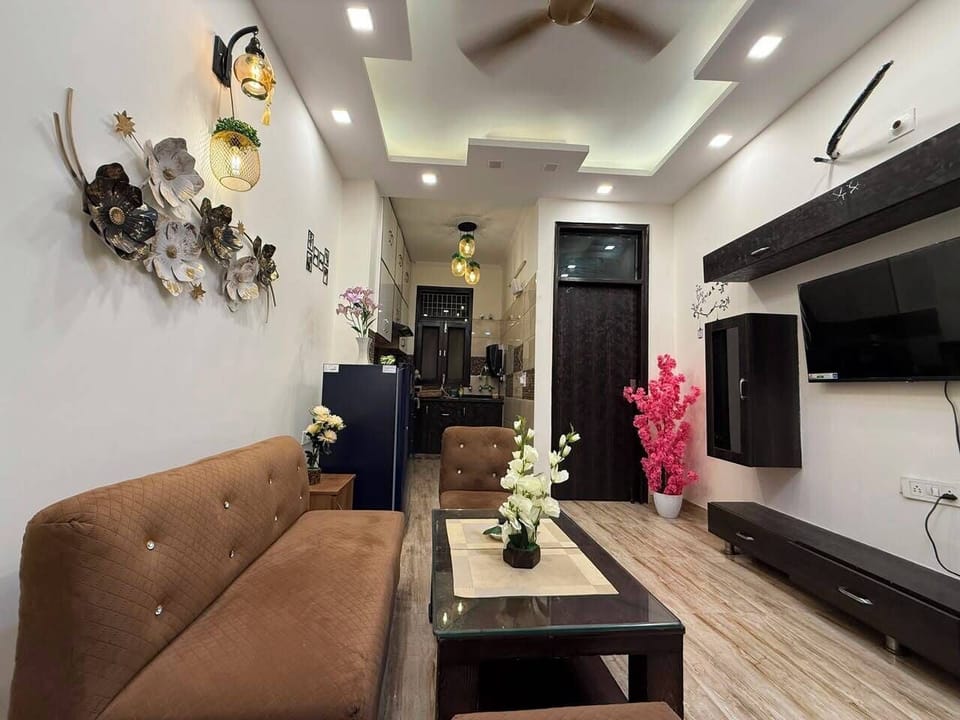 Apartment, 2 Bedrooms, Balcony | Living area | LCD TV