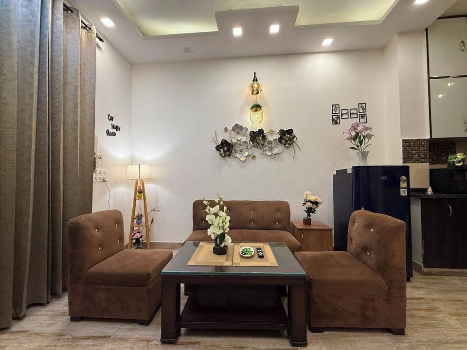 Apartment, 2 Bedrooms, Balcony | Living area | LCD TV