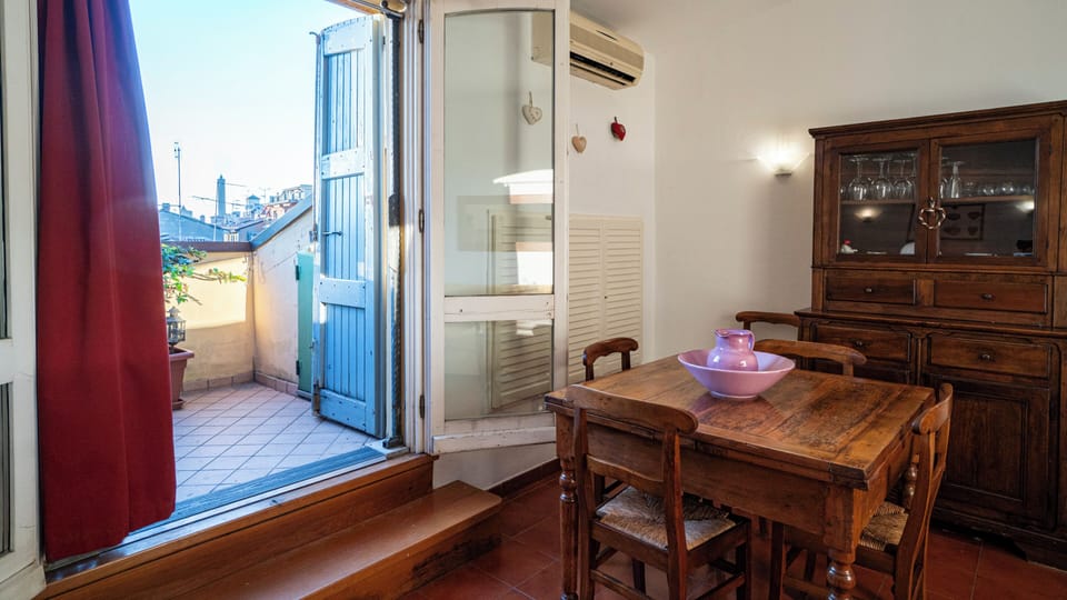 Apartment (1 Bedroom) | Living area | 32-inch Smart TV with cable channels