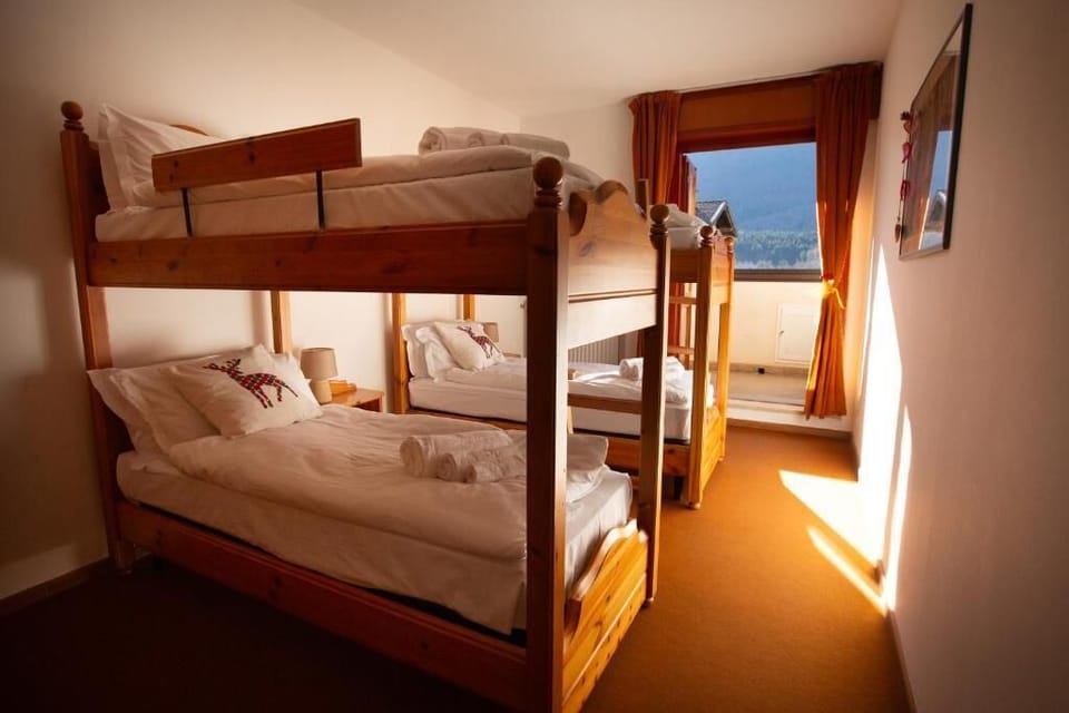 Quadruple Room, Balcony, Mountain View | In-room safe, WiFi (free), bed sheets
