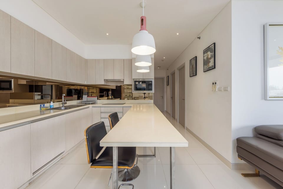 Family Apartment, Balcony, Lake View | Private kitchen | Fridge, microwave, stovetop, toaster