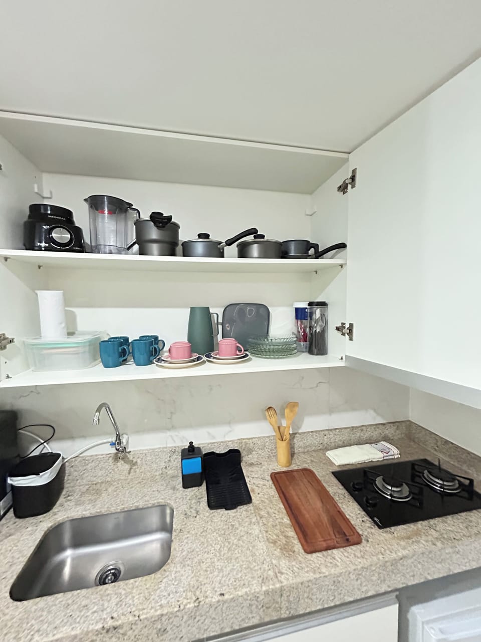 Apartment | Private kitchen | Mini-fridge, microwave, stovetop, electric kettle