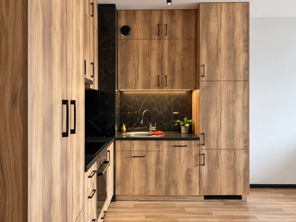 Elite Apartment, City View | Private kitchen | Espresso maker, electric kettle, highchair, griddle