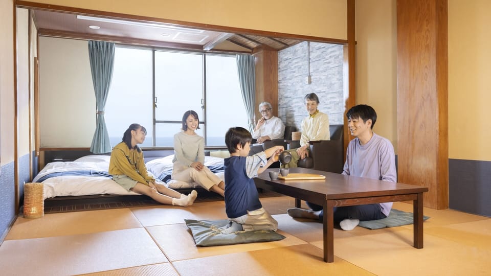 Standard Japanese Western Style Room for 5 people with Bath, Non-Smoking | In-room safe, desk, WiFi (free)