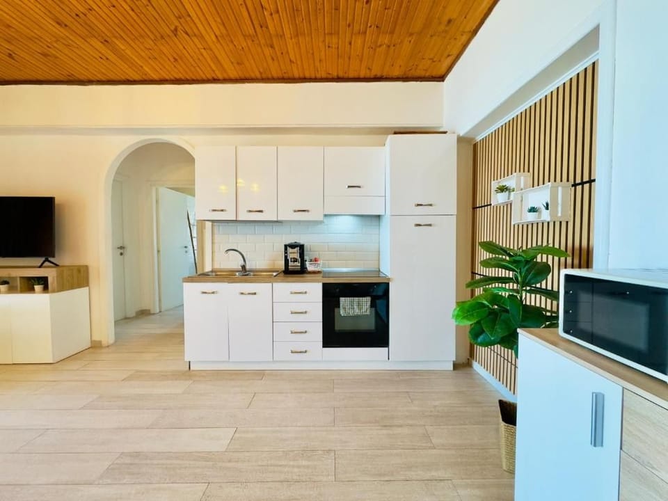 Deluxe Apartment, Balcony, Sea View | Private kitchen
