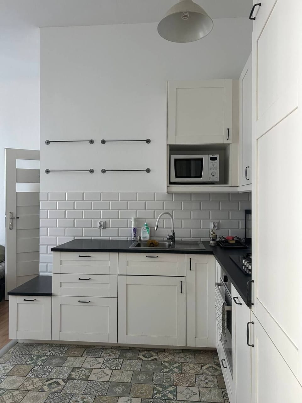 Comfort Apartment, Courtyard View | Private kitchen | Electric kettle, griddle, cleaning supplies, freezer