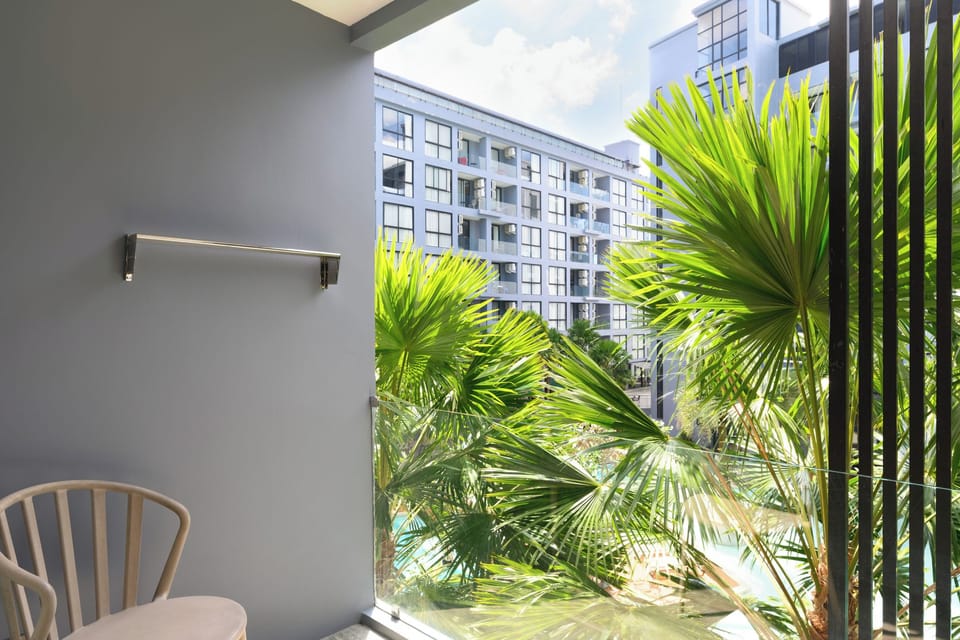 Comfort Apartment, Balcony, Pool View | View from room