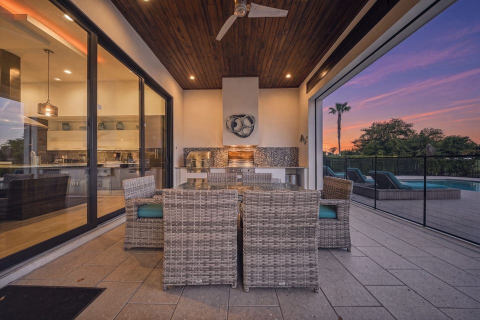 House, Multiple Beds, Pool View (W322E - The Animal Abode) | Outdoor dining