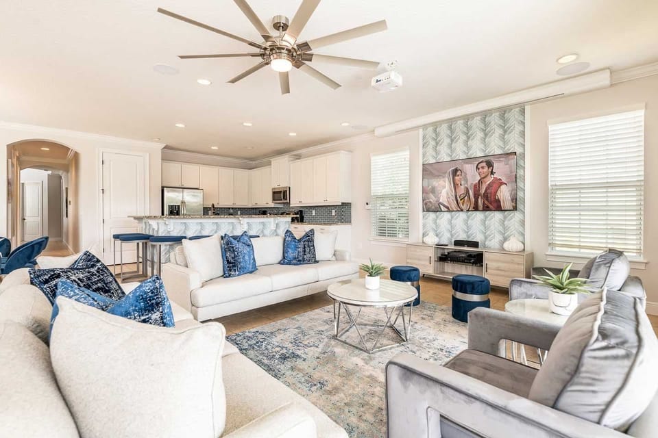 House, Multiple Beds, Pool View (W386 - The Dazzling Domain) | Living area