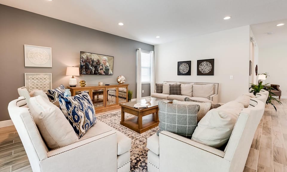 Villa, Multiple Beds, Pool View (EC406 -The Homey Haven - MND) | Living area