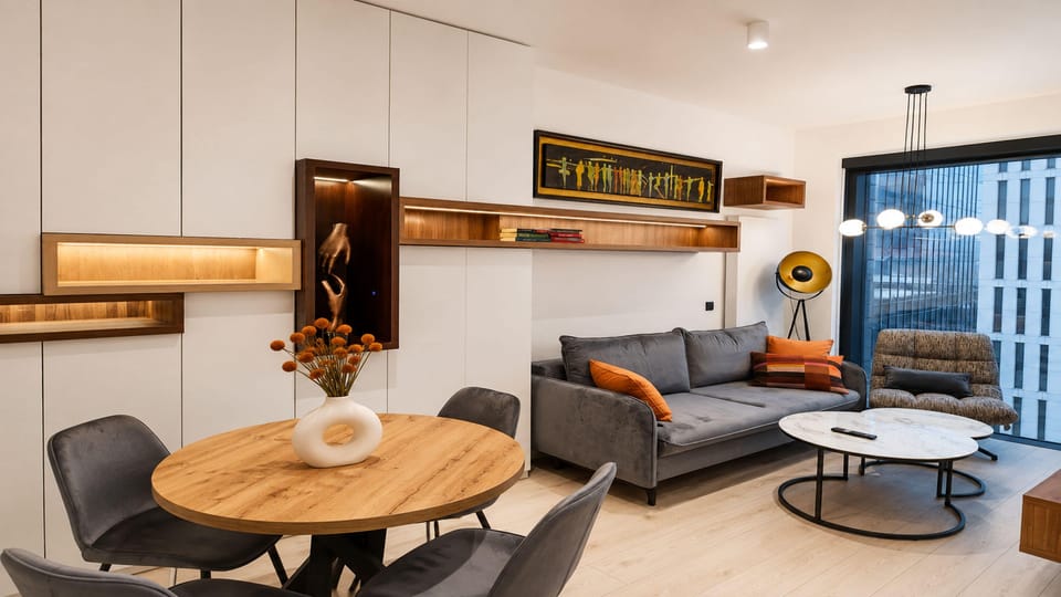 Apartment (A130) | Living area | 32-inch flat-screen TV with digital channels