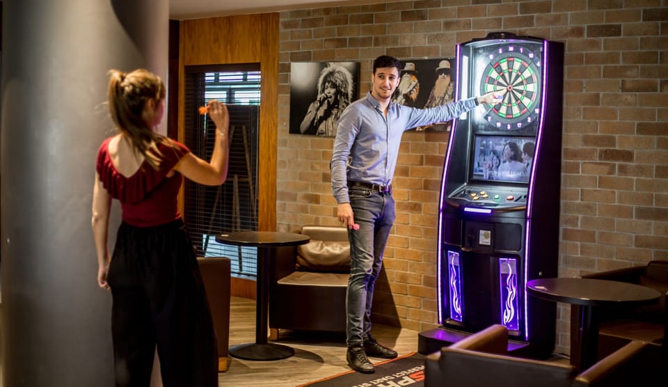 Sports bar, pool views, open daily