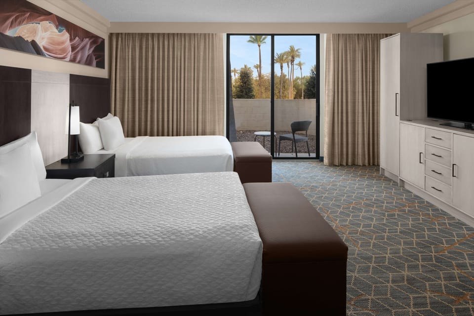 Suite, 2 Queen Beds, Accessible, Bathtub | 1 bedroom, premium bedding, down comforters, in-room safe
