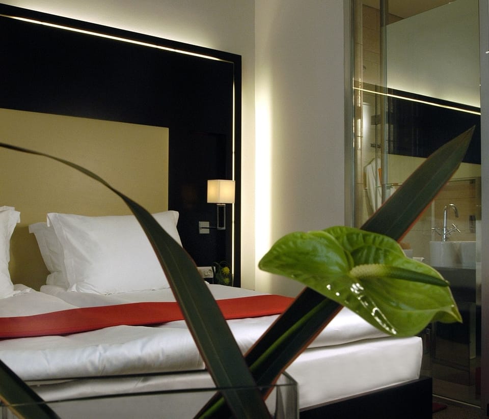 Deluxe Double Room, 1 Queen Bed | Free minibar items, in-room safe, desk, blackout drapes