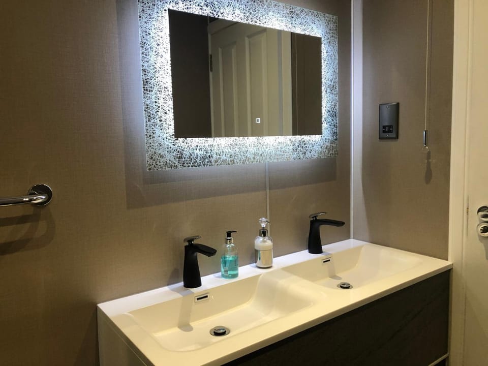 Free toiletries, hair dryer, towels
