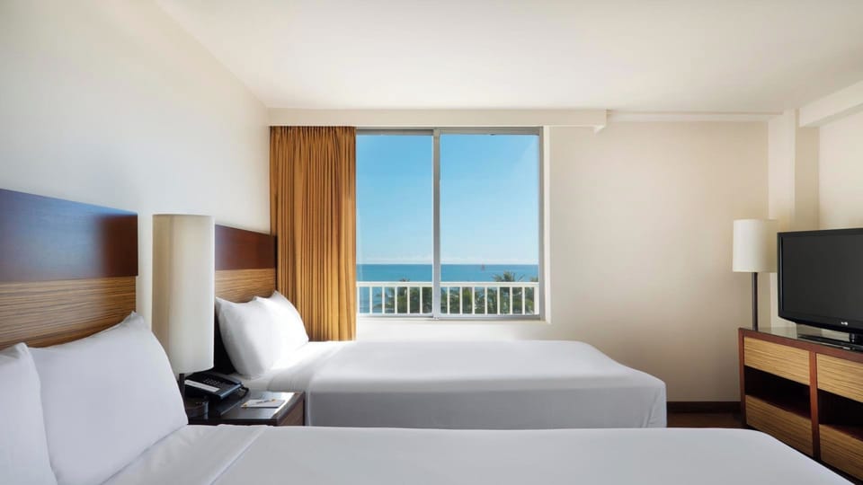 Room, 2 Double Beds, Ocean View | View from room