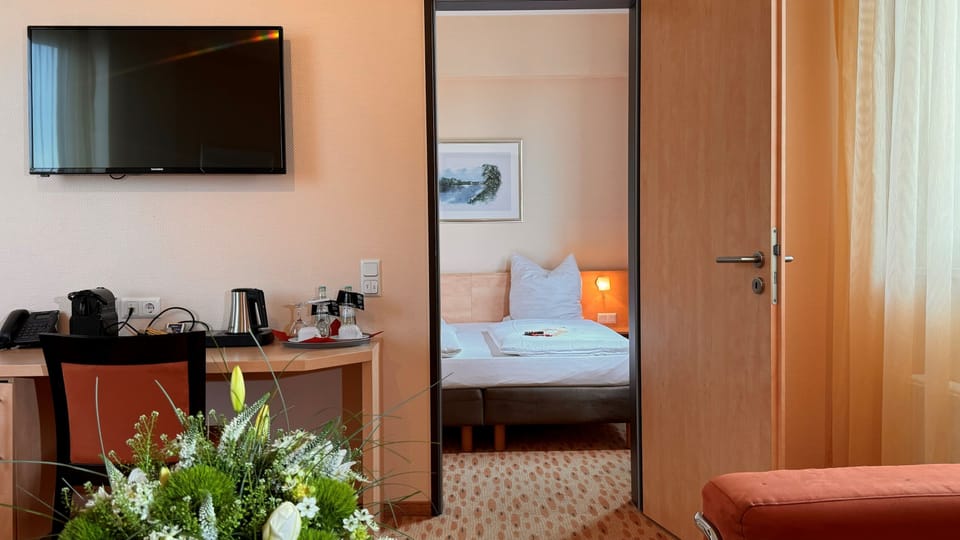 Business Double Room | Desk, soundproofing, free WiFi, bed sheets