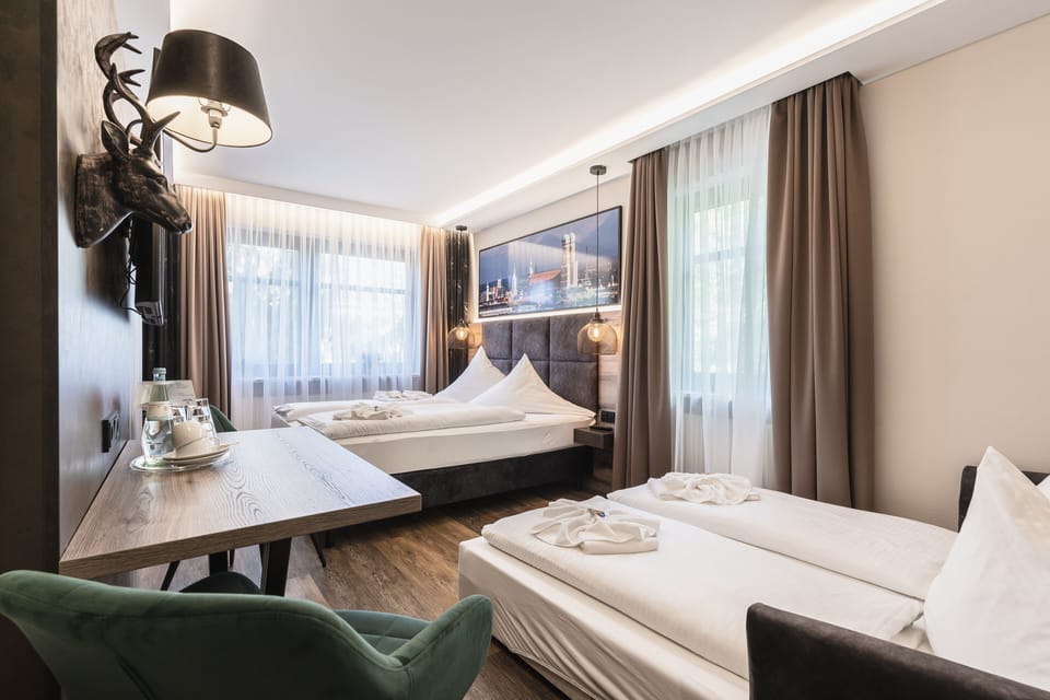 Premium Quadruple Room | Desk, laptop workspace, soundproofing, iron/ironing board