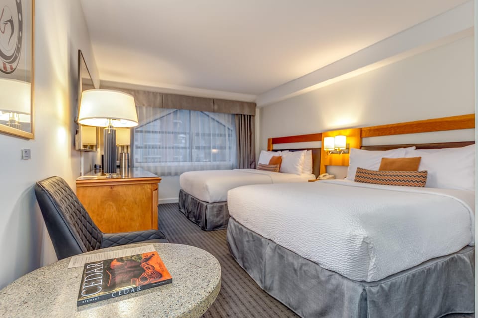 Premium Room, 2 Queen Beds | Premium bedding, in-room safe, desk, blackout drapes
