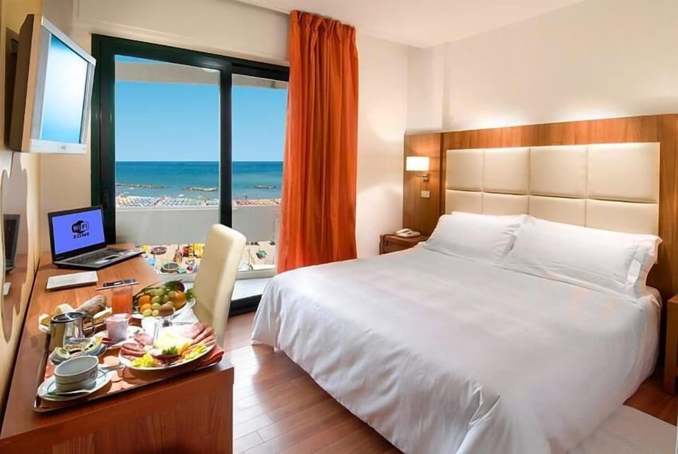 Double or Twin Room, Balcony, Sea View | Premium bedding, down comforters, pillowtop beds, minibar