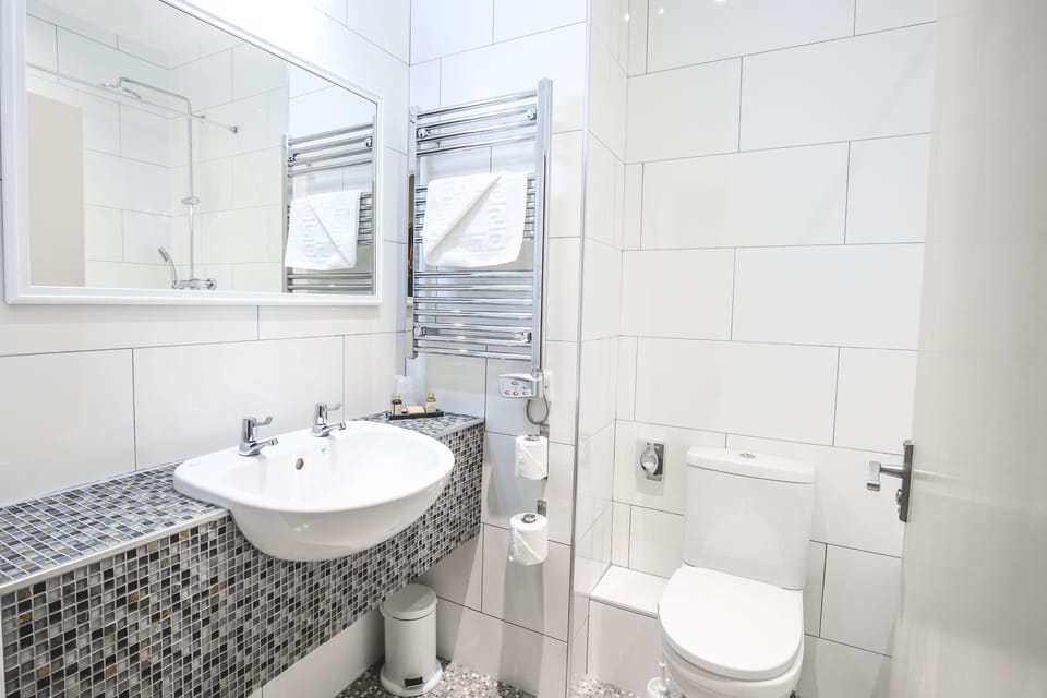 Free toiletries, hair dryer, towels, soap