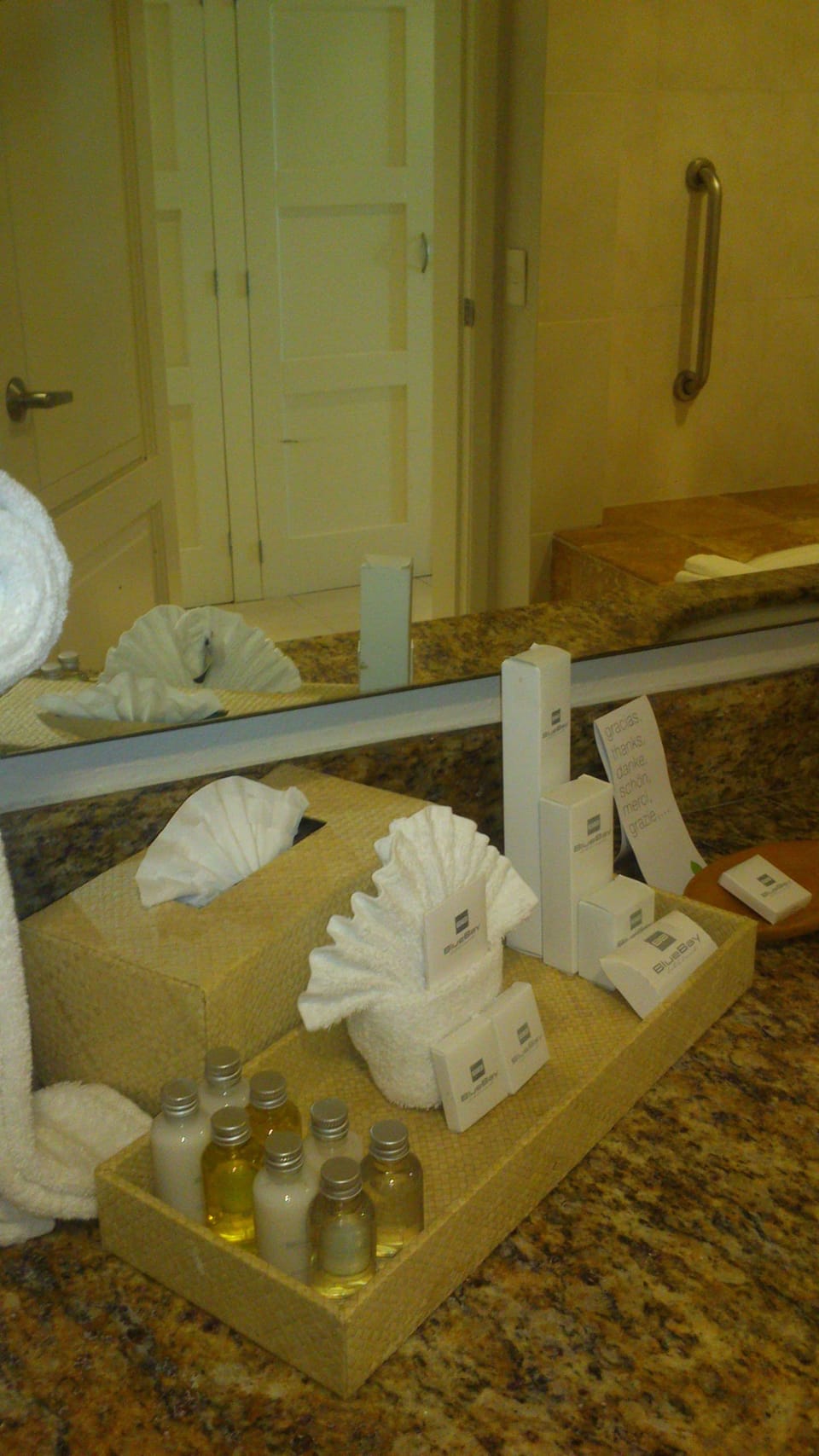 Shower, free toiletries, hair dryer, bathrobes
