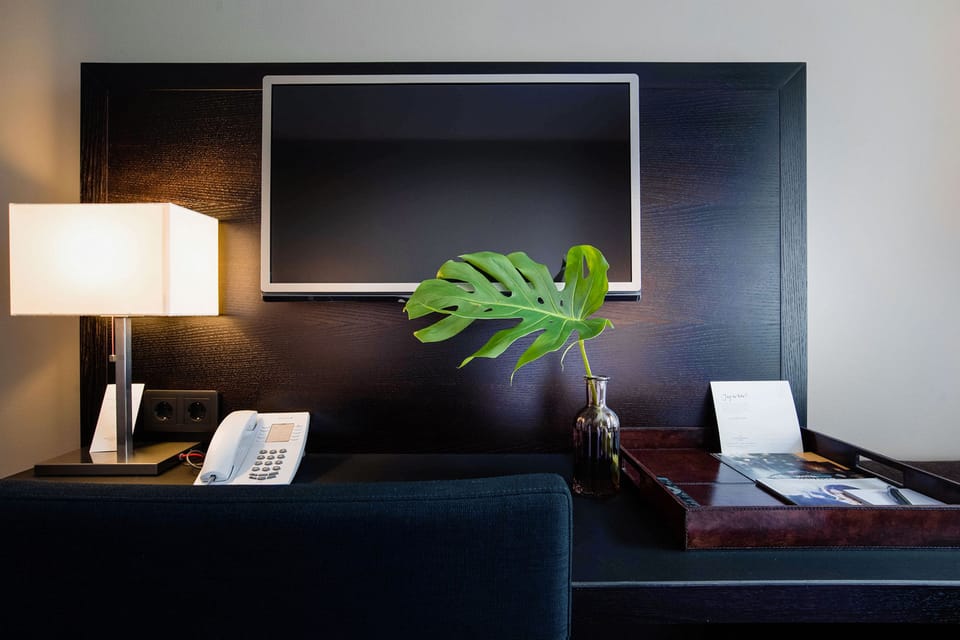 Twin Room (Annex Building) | Minibar, in-room safe, desk, laptop workspace