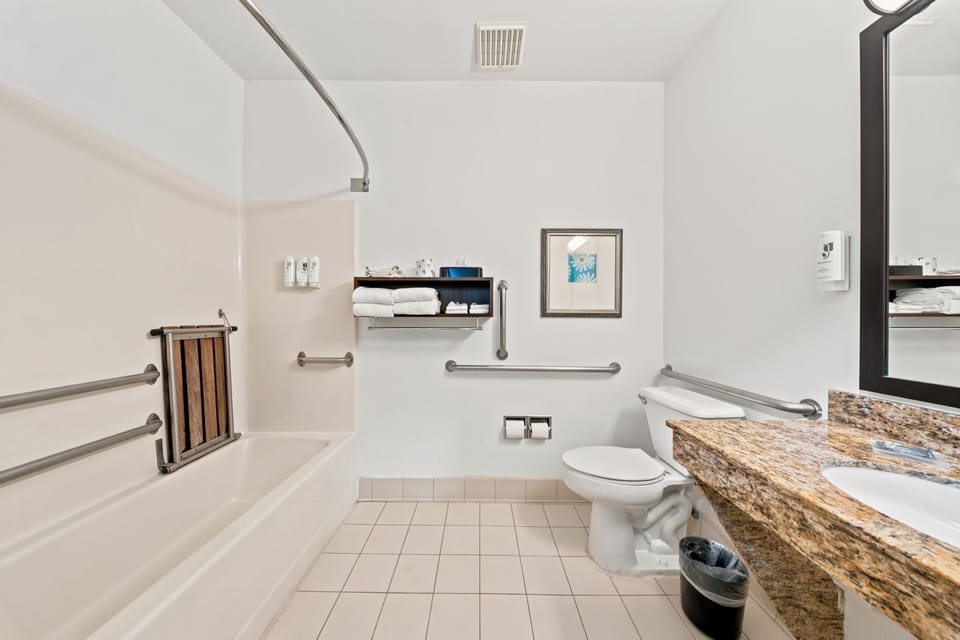 Free toiletries, hair dryer, towels, soap