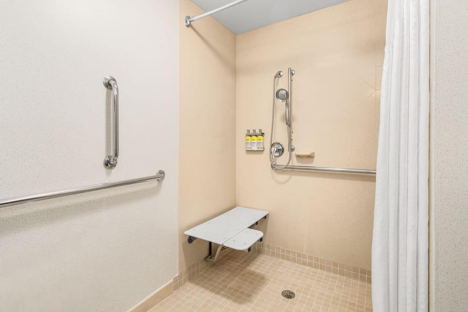 Free toiletries, hair dryer, towels