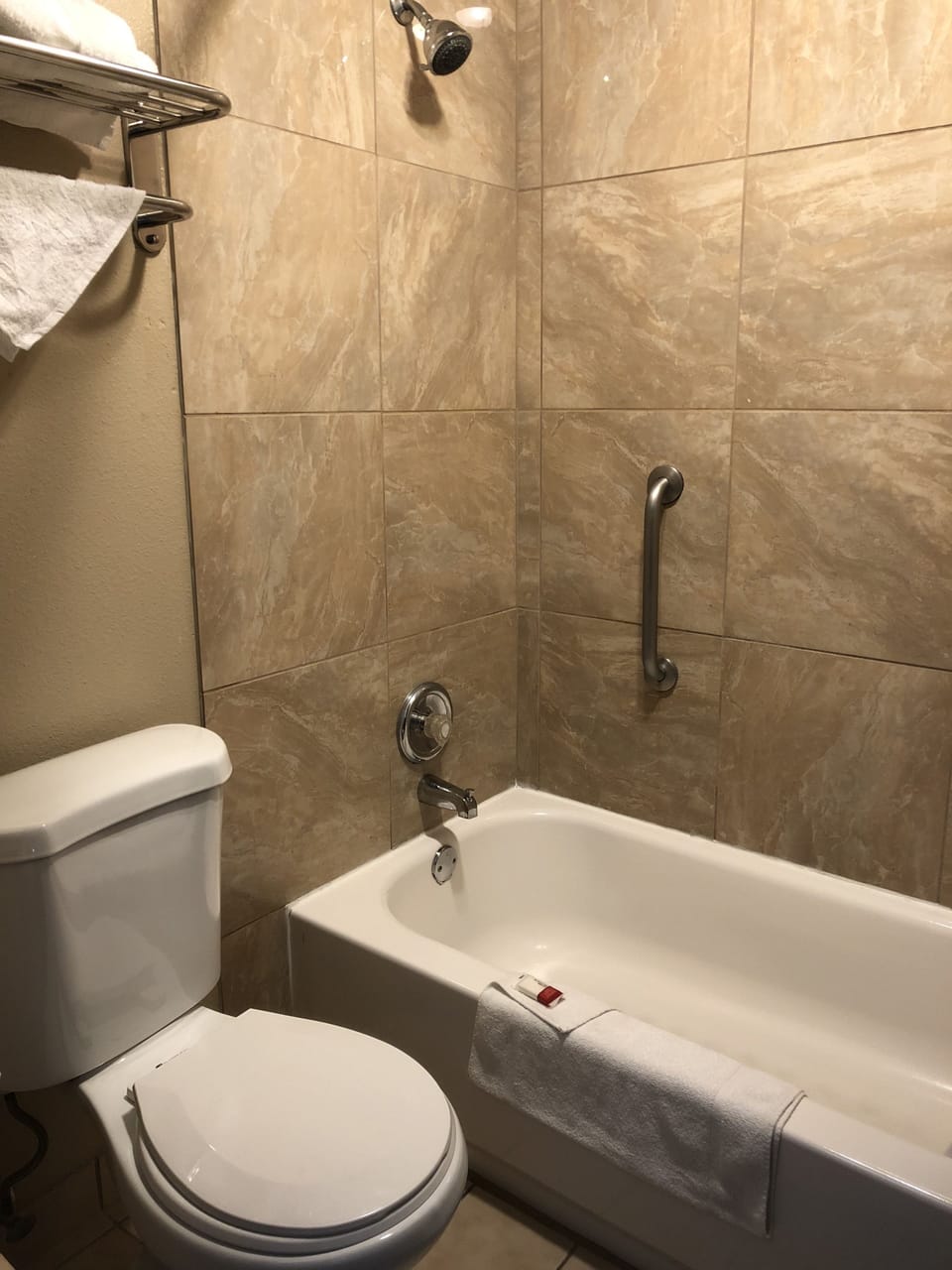 Free toiletries, hair dryer, towels