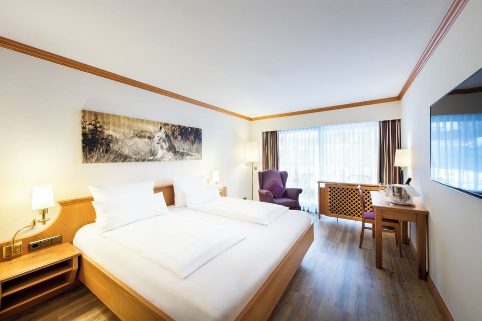 Comfort Double Room (South) | Minibar, in-room safe, desk, laptop workspace