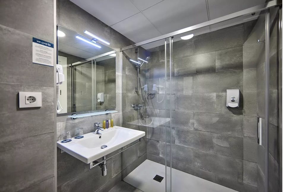 Free toiletries, hair dryer, towels, soap