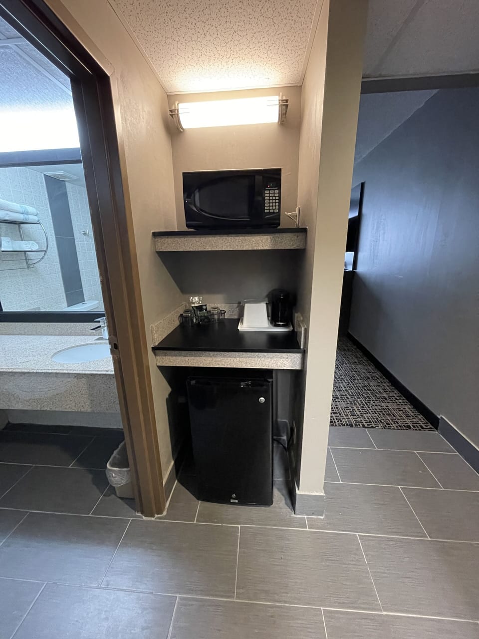 Deluxe Room, 2 Queen Beds, Non Smoking | In-room safe, desk, laptop workspace, iron/ironing board