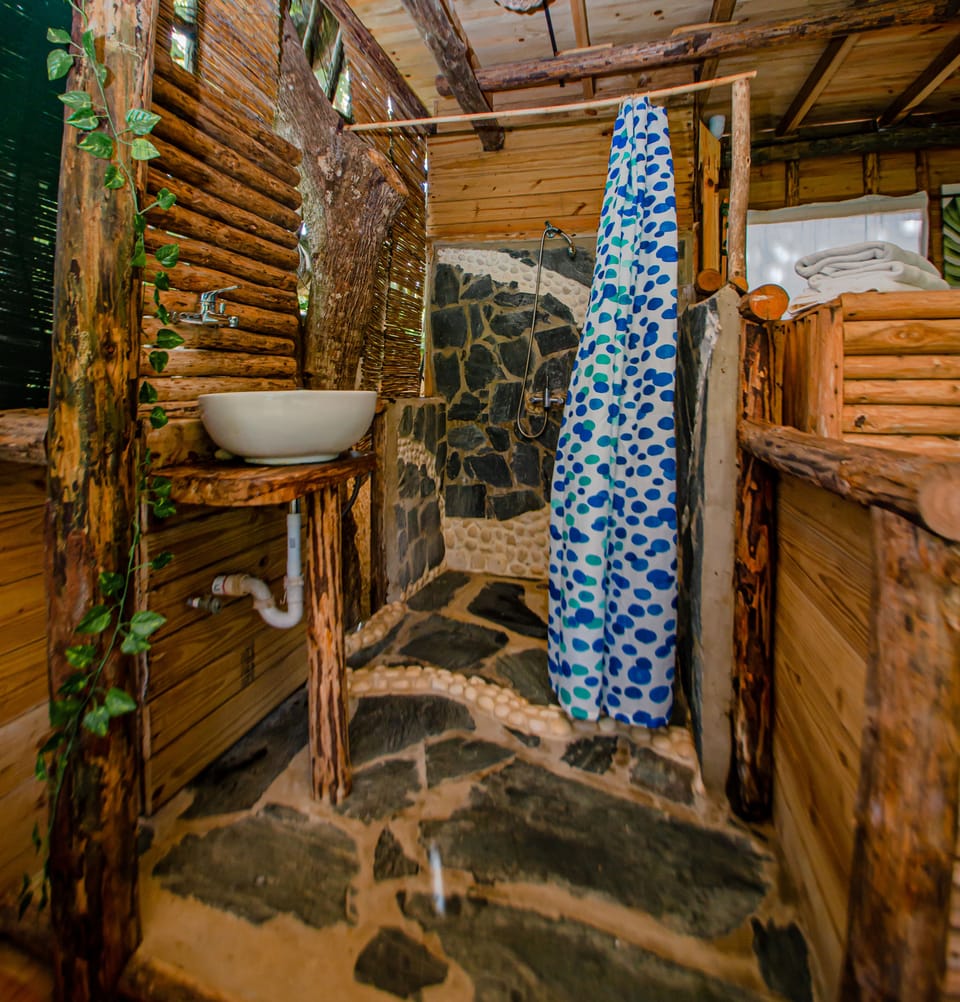 Traditional Tree House | Bathroom | Shower, free toiletries, hair dryer, towels