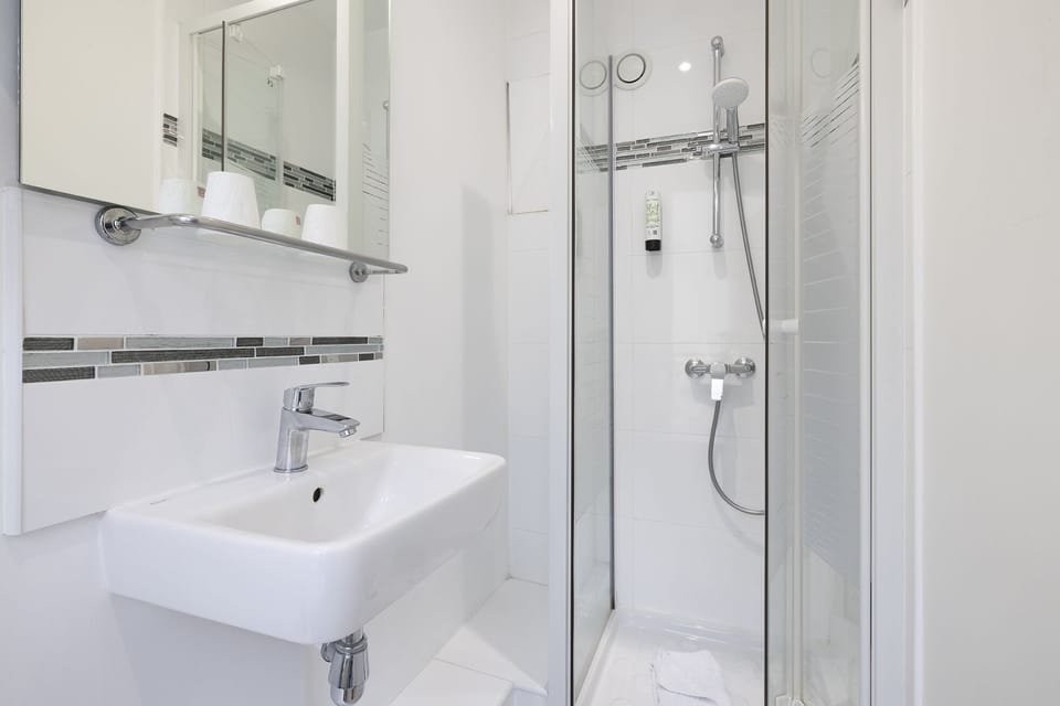Free toiletries, hair dryer, towels