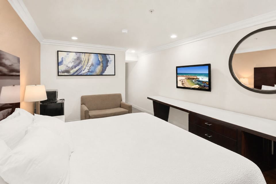 Standard Room, 1 King Bed | Desk, blackout drapes, iron/ironing board (on request), WiFi (free)