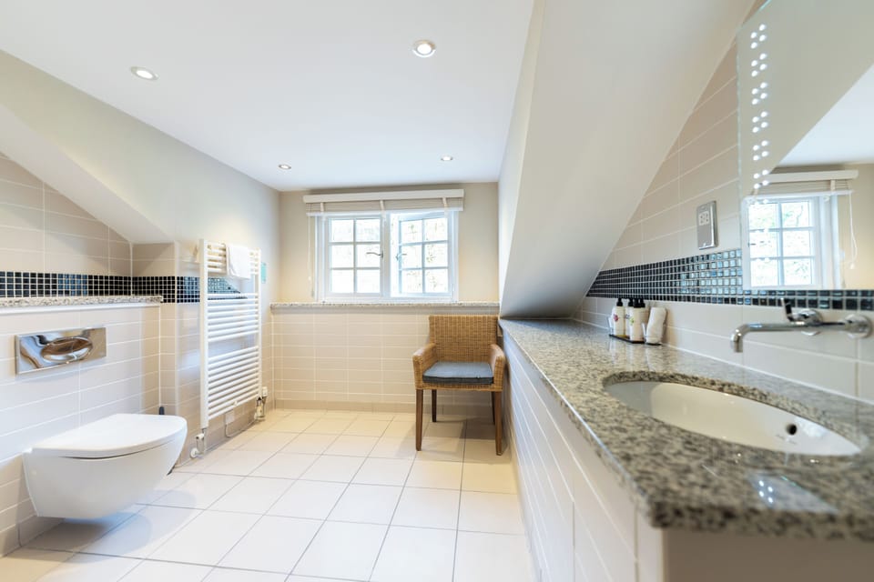 Suite, 1 King Bed (Junior Suite with Terrace) | Bathroom | Free toiletries, hair dryer, bathrobes, slippers