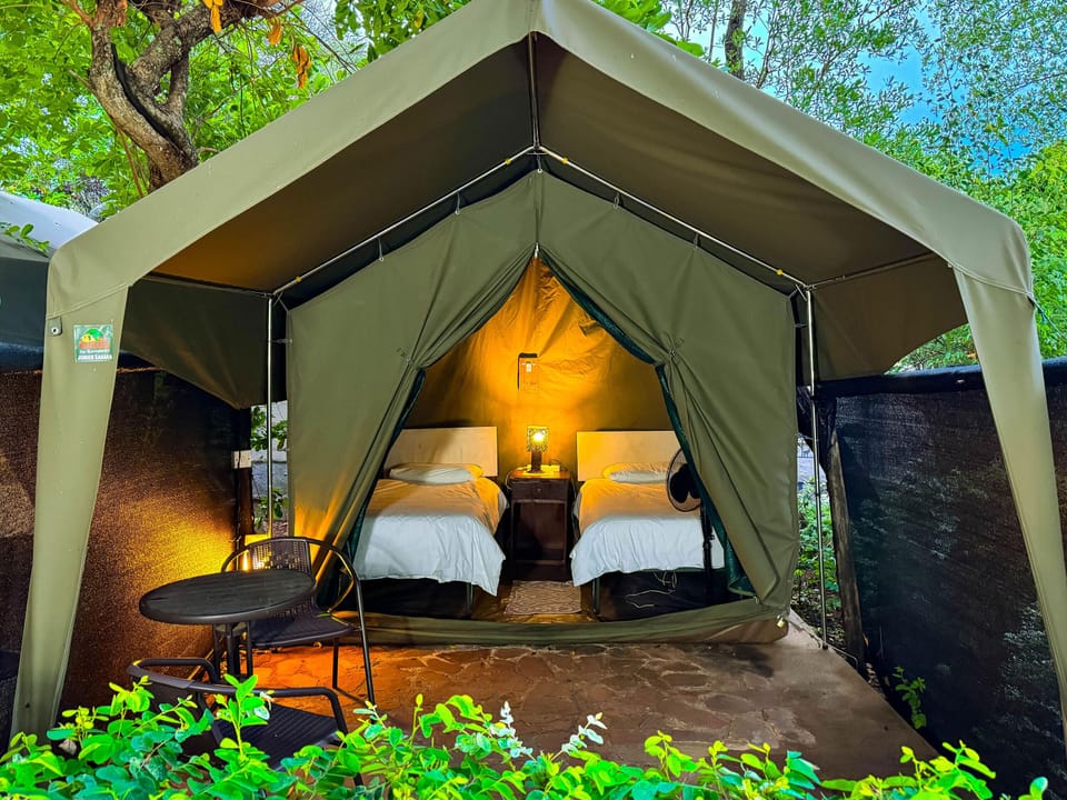Standard Tent, Shared Bathroom | In-room safe, bed sheets