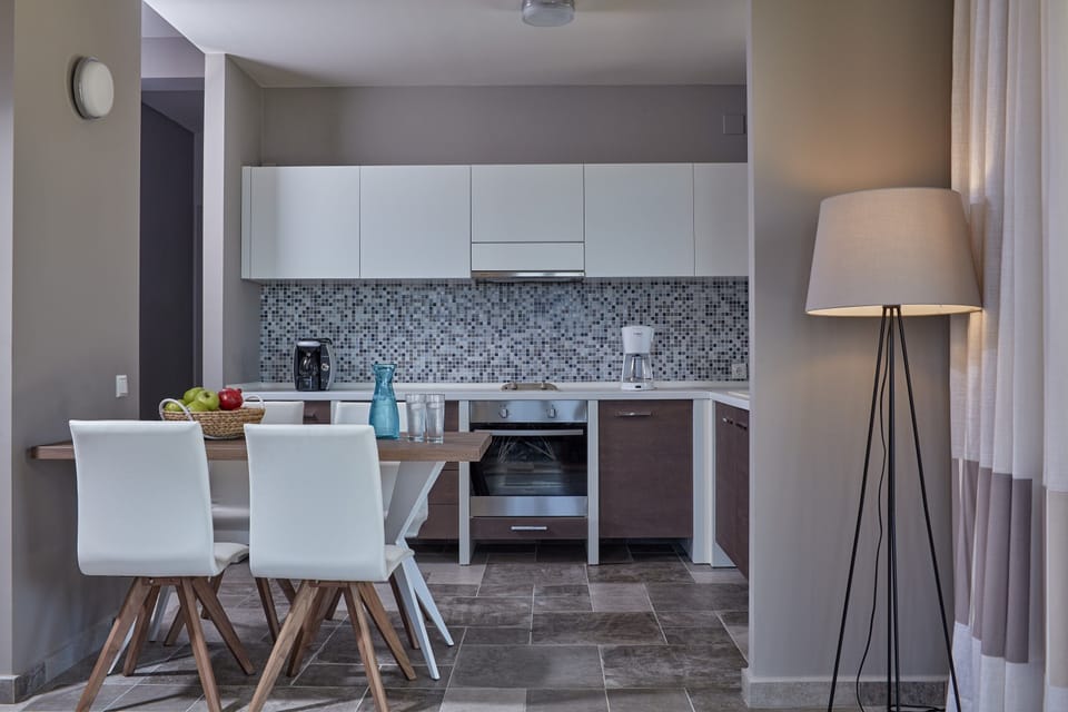 Villa, Private Pool, Sea View | Private kitchen | Fridge, espresso maker, electric kettle