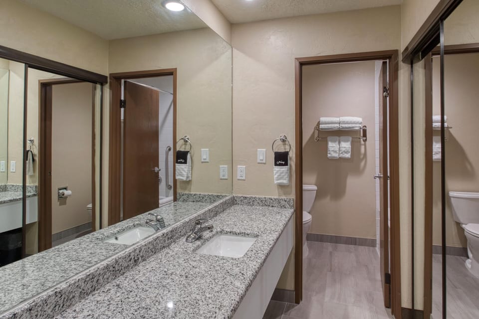 Suite, 1 King Bed, Non Smoking, Kitchenette (with Sofabed) | Bathroom | Combined shower/tub, hair dryer, towels