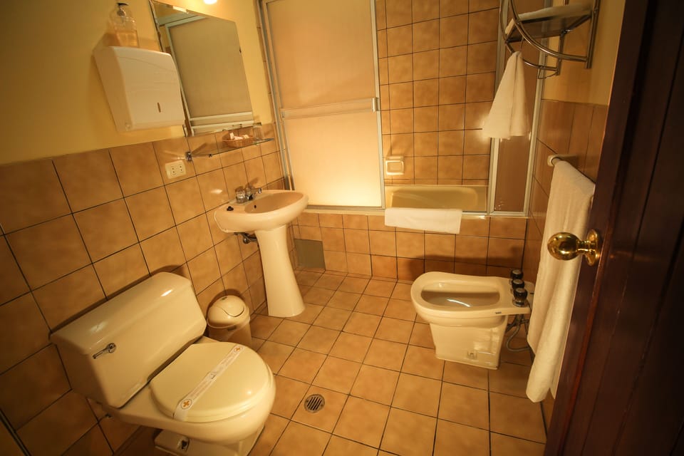 Standard Room, 1 Queen Bed | Bathroom | Shower, free toiletries, hair dryer