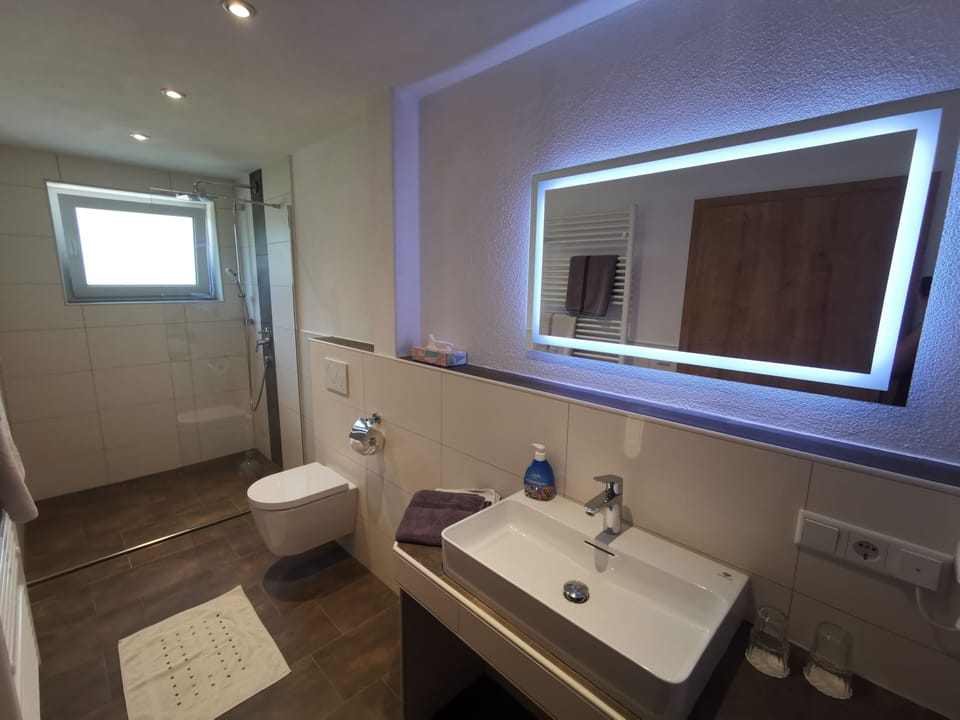 Junior Suite, Balcony, Valley View (Freienstein) | Bathroom | Free toiletries, bathrobes, slippers, towels