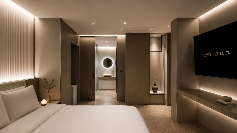 Suite | Premium bedding, memory foam beds, desk, blackout drapes