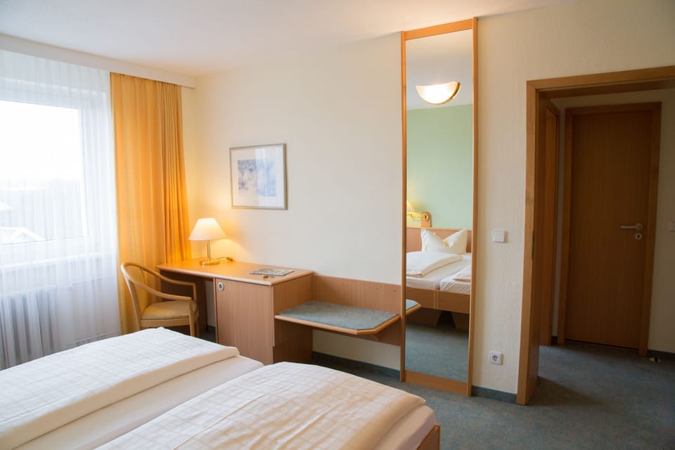 Studio, 1 Double Bed | 1 bedroom, in-room safe, desk, iron/ironing board